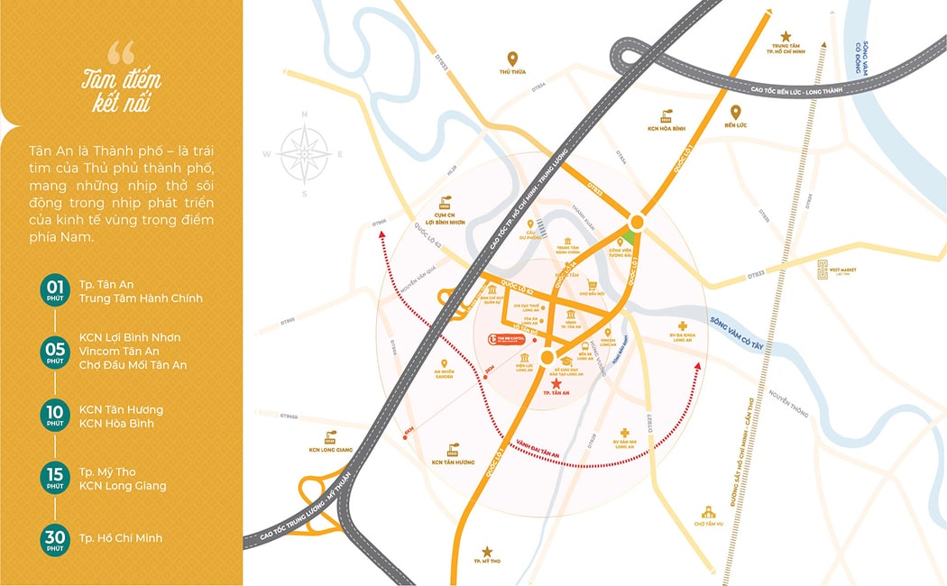 Bản đồ giao thông Khu đô thị Tấn Đồ Capital